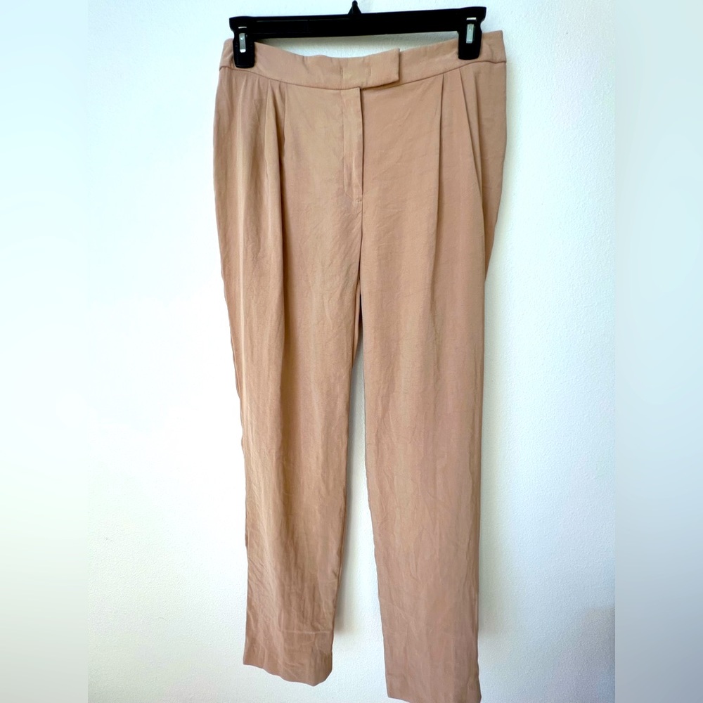 Anne Klein | pleated straight leg trousers size 8